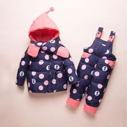 2020 Children Down Jackets Set For Boys Winter Sets 2Pcs Snowsuit 2 years baby clothes 1-3Y Toddler Girls skisuit Kids Clothes1