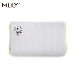 Mlily Memory Foam Pillow Orthopedic Cervical Anti Mite Child Neck Pillow for Baby Sleeping 201130