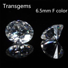 TransGem 1 Piece 6.5mm F Colourless and Clear Hearts and Arrows Cut Loose Stone Equivalent Diamond ct Weight 1ct Y200620