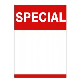 SPECIAL Sign A5 Writable And ReusablePromotion Advertising Poster Paper Supermarket Store Ceiling Shelf Counter Table Top Banner