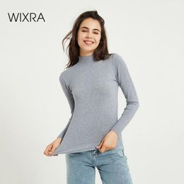 Wixra Classic Pullovers and Sweaters All Base Match Long sleeve Casual Thin Jumpers Slim-fit tight Sweater Autumn Winter 201119