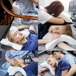 valentines day gifts 100% Memory Foam Arched Pillow Couple Cuddle Sleep Pillow Anti Hand Numb Neck Protection Dead Arms Office Napping V1