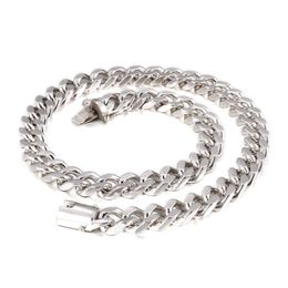 large Charming clasp 12mm 24 inch (60cm) Gold / silver 316L Stainless steel casting Curb link chain necklace for cool mens gifts.father gift