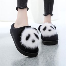 BESCONE Stylish Women Slippers Winter Warm Panda Shape Shoes B5 Y201026