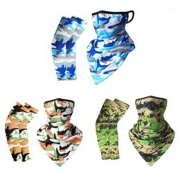 Cycling Caps & Masks 2022 Outdoor Sports Neck Gaiter Balaclava Face Cover Sunscreen Arm Sleeve Set Hangers Windproof