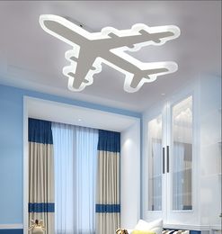 Slim child room ceiling creative personality boy led bedroom modern minimalist remote control dimmable aircraft lamp