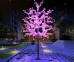 2.5m 1152PCS LEDS Shiny LED Cherry Blossom Christmas Tree Lighting Waterproof Garden Landscape Decoration Lamp For Wedding Party