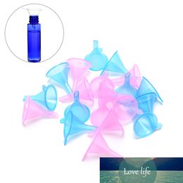 AACAR 10pcs Mini Liquid Oil Funnels Labs 4cm x 3cm Pink Blue Small Plastic For Perfume Diffuser Bottle