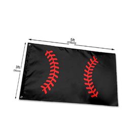 Baseball Stitching 3x5 FT American Flags Banners 150x90cm 100D Polyester Fast Shipping Vivid Color With Two Brass Grommets