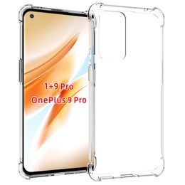 Crystal Transparent Slim Anti Slip Protective Phone Soft TPU Case Cover for Oneplus 9 Pro Oneplus 8T 1+8 Oneplus 7T 1+7 Nord N10 5G N100