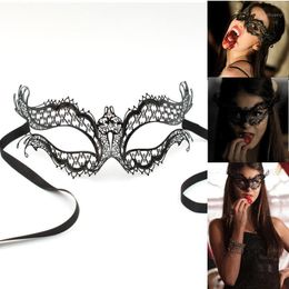 Party Masks Black Venetian Vampire Diaries Metal Filigree Mascarillas Mask Girl Women Female Sexy Lace Face Diamond1