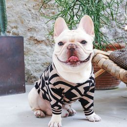 Fashion Letter French Bulldog Warm Sweater Pet Dog Clothes for Samll Dogs Vip Dropshipping PC1366 T200710