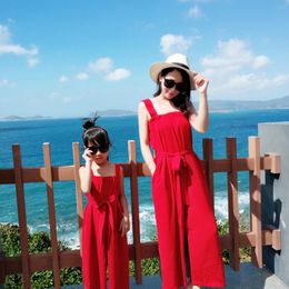 mother and daughter matching jumpsuits