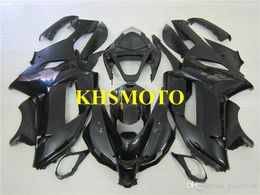 Injection Mould Fairing kit for KAWASAKI Ninja ZX6R 636 07 08 ZX 6R 2007 2008 ABS All black Fairings set+Gifts KB21