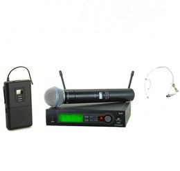 SLX24 SLX14 UHF Wireless Microphone Karaoke With BodyPack Handheld Transmitter Headset Mic