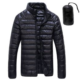 2020 Autumn Winter White Duck Downs Jacket Men Ultralight Portable Parkas Coat Casual Warm Windproof Jacket Male Outwear LJ201013