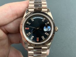 Mens automatic mechanical watch week calendar work waterproof watches sapphire adjustable wristwatches 101306 montre de luxe