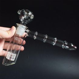 Glass Pipes Smoking Accessories 6 Arm perc glass percolator bubbler water pipe Curved tobacco Smoke pipe with 18mm joint