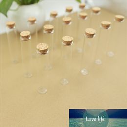 50pcs/lot Mini Glass Bottle 22*100mm 25ml Test Tube Cork Stopper Spice Bottles Container Small DIY Jars Vials Tiny Bottles glass