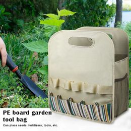 Storage Bags Waterproof Multifunctional Tool Organiser Tote Bag With Side Pocket Portable Gardening Accessory FAS6