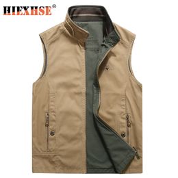 Outdoor Men Military CLothing Waistcoat Army Tactical Many Pockets Vest Sleeveless Jacket Reporter Waistcoat 201120