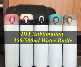 DIY Sublimation Coffee Travel Mug STRAIGHT 350ml 500ml Stainless Steel Drink Flask Vacuum Insulated Water Bottle BPA-Free Keeps Cold