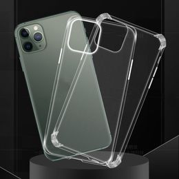 Transparent Soft Phone Case For iPhone 12 mini Pro MAX XS XR Plus TPU Ultra-thin Anti-drop Protective Case For Iphone 11