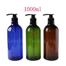 1000ml lotion pump container empty shampoo plastic bottle with liquid soap dispenser refill cosmetic spray pumppls order