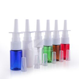 Frasco de spray nasal PET farmacêutico de 10 ml, embalagem de recipiente de emulsão de plástico, frascos de amostra com pulverizador de bomba para embalagem cosmética