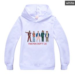 Bambini Stranger Things Cartoon Toddler Felpe TV Show Baby Girl Boys Abbigliamento invernale Camicie a maniche lunghe Stampa Felpe con cappuccio per bambini F1202