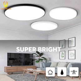 Modern Led Ceiling Lights Fixtures 15W 20W 30W 50W Surface Led Ceiling Lamp 220V Panel Lights for Living Room Kitchen Home Decor W220307