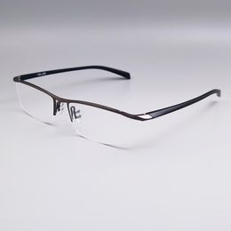 Rahmenlose Herrenbrille im Business-Stil, hochwertige Arbeitsbrille aus Titanlegierung, P8219, coole Designer-Herrenbrille mit Etui