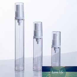 5/10/15ml Empty airless pump plastic bottles vacuum pressure emulsion bottle with lotion pump on travelling cosmetic packaging