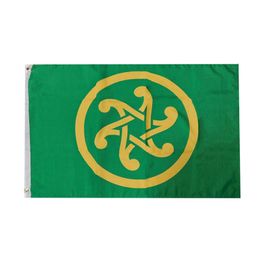 Pan Celtic Celticism Flag 3x5ft Printing 100D Polyester Outdoor Hangjing Club Digital printing Banner and Flags Wholesale