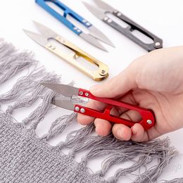 Scissors U Shape Yarn Embroidery Sewing Tool Nippers Cutter Clippers Trimming Scissors Nippers Home Yarn Scissors Shears Tailor BH4453 WLY