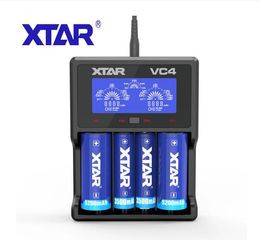 Original XTAR VC4 battery charger for 10440 16340 14500 14650 17670 18350 18490 18500 18650 18700 26650 22650 20700 battery Charging