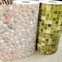 5m / 10m novo banheiro telhas à prova d 'água adesivo de parede vinil pvc mosaico auto adesivo anti adesivos diy wallpapers home decor lj201128