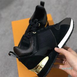 men Run Away sneakers Top Quality Women Shoes calf Leather Mesh Mixed Colour Trainer Runner Shoes Unisex tennis shoes