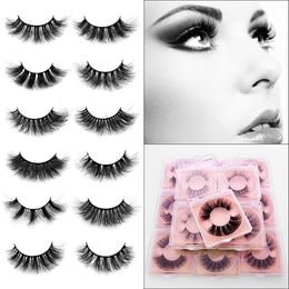 3D Mink Lashes For Makeup Fluffy Soft Wispy Volume Eyelashes Natural long Cross False Eyelashes Eye Lashes Reusable