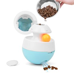 Interactive Dog Toys Tumbler Leakage Food Ball Food Dispenser Slow feed Accompany Playing Training Pet Supplies For Dog LJ201028