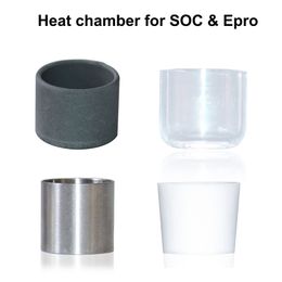 G9 Heat Insert Chamber Ceramic Bowl Titanium Cup Quartz Coil Silicon Carbide Bucket Element Replacement for SOC Vaporizer Epro Vape Pen
