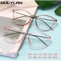 Fashion Sunglasses Frames Oulylan -1 -1.5 -2 -2.5 -3 -3.5 -4 To -6.0 Finished Myopia Glasses Women Men Short-sight Eyewear For Student1