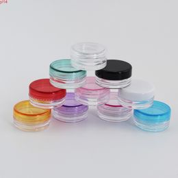 50pcs 2g Plastic Pot Jar Empty Cosmetic Container With Screw Lid For Cream Sample Makeup Storage Box Nail Art Eye Shadow Powderhigh qualtity