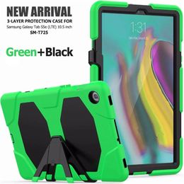 Silicon Case For Samsung Galaxy Tab S5e LTE 10.5inch T720 T725 Defender 3 Layer Protection Detach Kickstand Tablet PC Cover