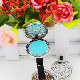 Tree life Car Perfume Air Freshener Diffuser 10 Style Stainless Car Vent Air Freshener Essential Oil Diffuser Cary with Refill Pad EEF3514