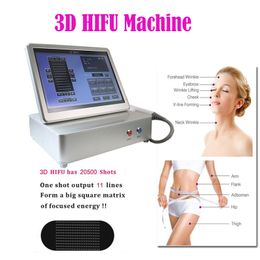 Non Surgical Face Lift 3D HIFU Machine Ultrasound Facelift 3D Hifu Anti Aging Skin Care Treatment