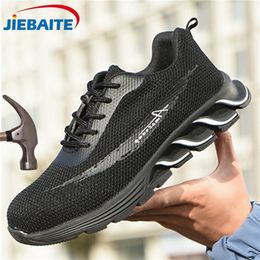 Lightweight Steel Toe cap Indestructible Men Women Work Safety Boots Breathable Male Shoes Y200915