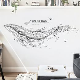 Vinyl Decorative Wall Stickers Home Decor Living Room Decoration Accessories Vinyls Decals for Bedroom Walls 220217