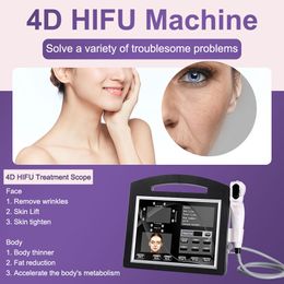 Multi-Functional Beauty Equipment 4D Ultrasound Face Lifting Body Skin Tighten Machine 12 Lines Cartridges Ultrasound Anti Aging Device With 20000 Shots Salon Use