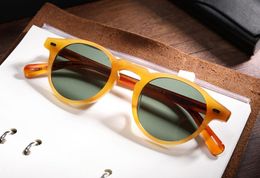 Männer Frauen 45 mm 47 mm 2Größe ov 5186 Vintage polarisierte Sonnenbrille ov5186 Retro Gregory Peck Marke Sonnenbrille Brillen mit Originalverpackung